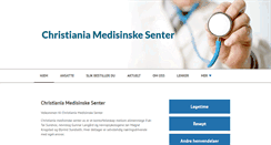 Desktop Screenshot of christianiamedisinskesenter.no